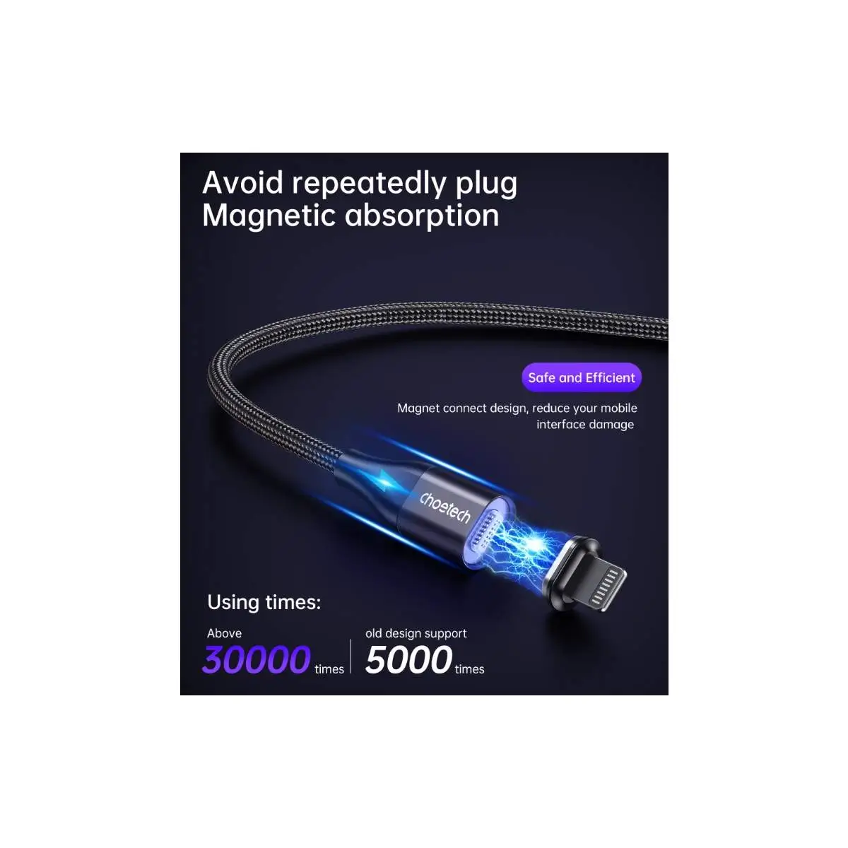 Cablu USB-C 1.2m PD3.0 60W 20V/3A Choetech XCC1034 negru [1]