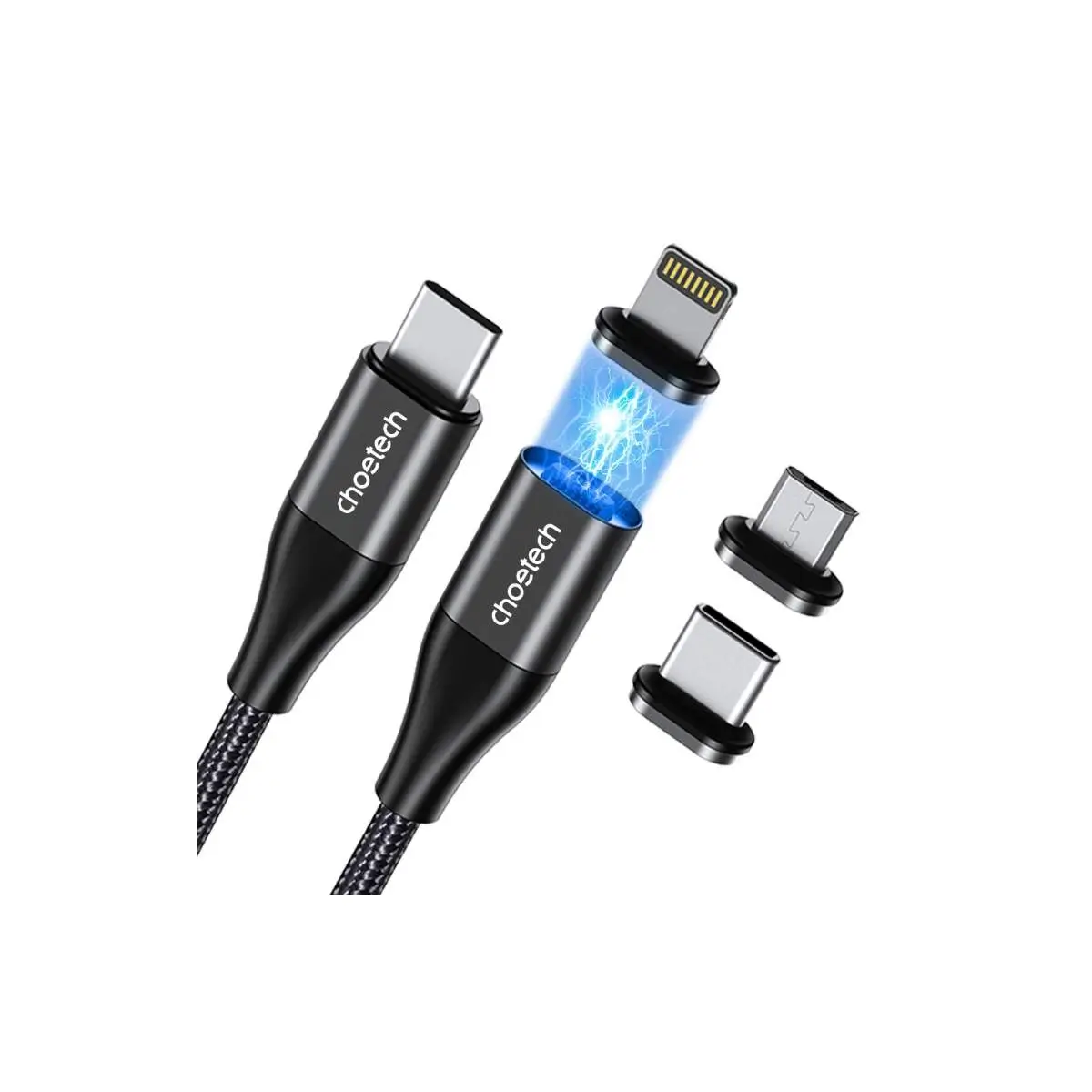 Telefoane-tablete - Cablu USB-C 1.2m PD3.0 60W 20V/3A Choetech XCC1034 negru
