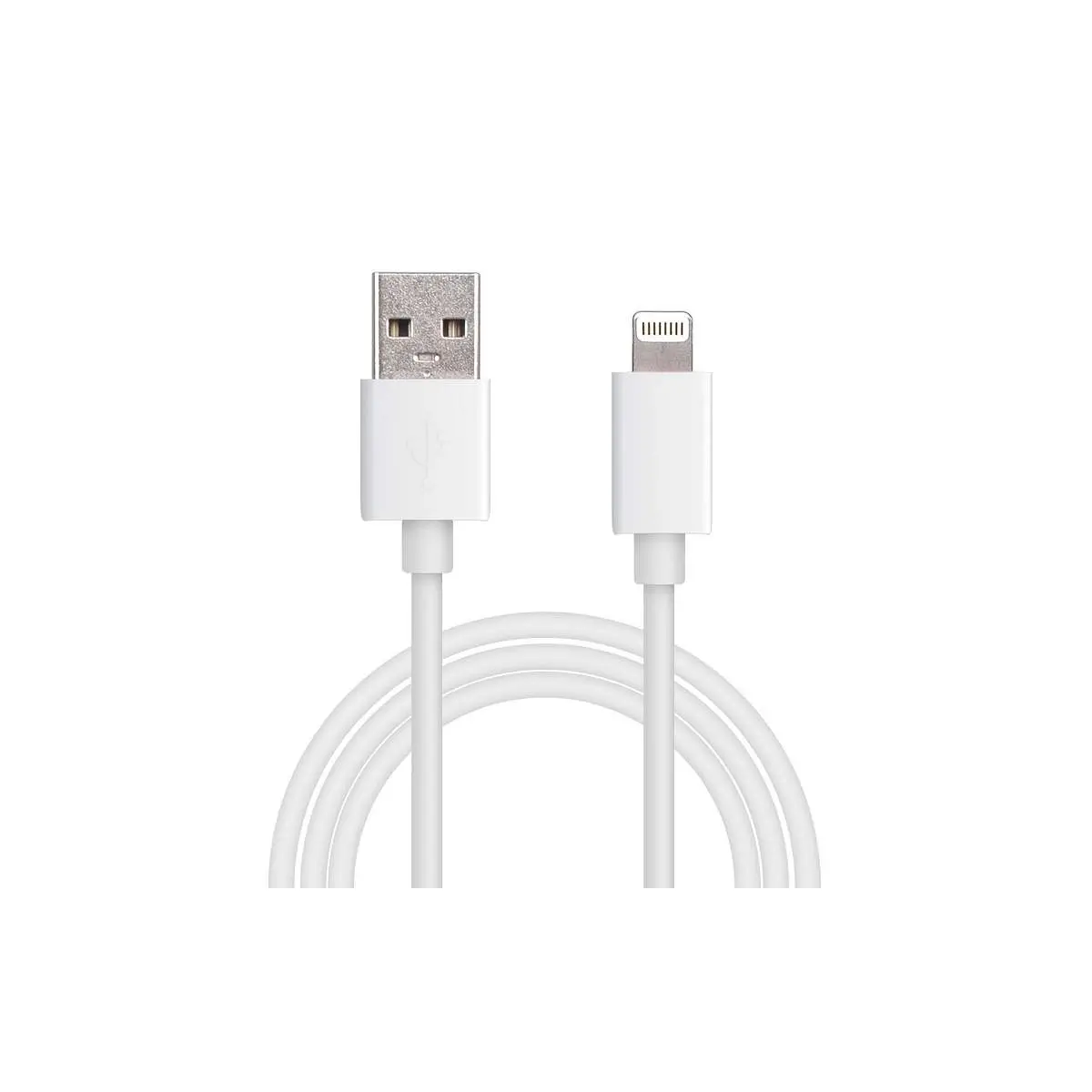 Apple-iPhone - Cablu încărcător-date USB A tata - Lightning 1m 2A Well, compatibil Apple, cablu rotund, 2 Ah