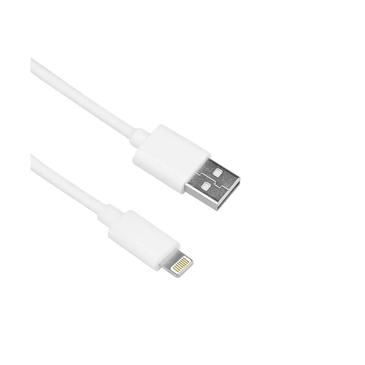Cablu încărcător-date USB A tata - Lightning 1m 2A Well, compatibil Apple, cablu rotund, 2 Ah [1]