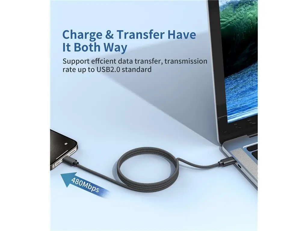 Cablu magnetic date / încărcare USB-C - USB-C Choetech XCC-1054-BK 1.2m PD 100W – IoElectronice.ro [6]