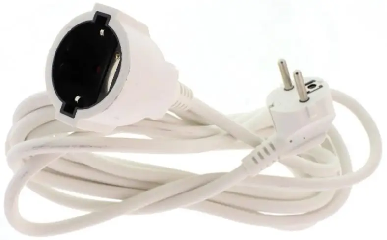 Electrice - Cablu prelungitor 5m 1.5mm alb Well EXTC-5M-1.5PWE-WL
