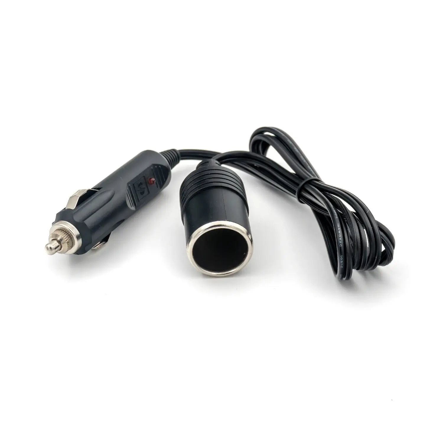 Accesorii Auto - Cablu prelungitor brichetă auto 12-24V 1m cu siguranță 10A Carguard USC005