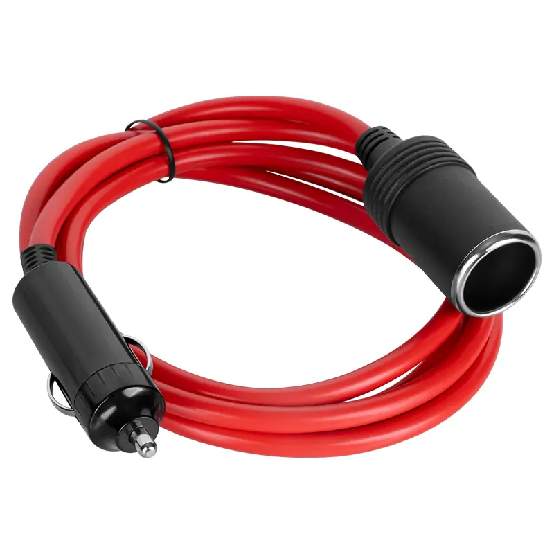 Cablu prelungitor priza bricheta auto 2m, 12-24V, 15A, 120W, roșu, pentru interior, model PY-CHR0013-2 [1]