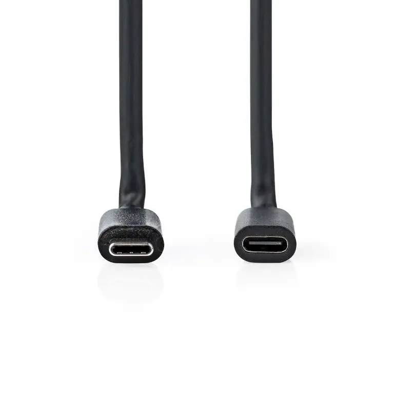 Cablu prelungitor USB-C tata v3.2 - USB-C mama v3.2 2m 4K/60Hz 60W negru Nedis CCGL64010BK20 – IoElectronice.ro [2]