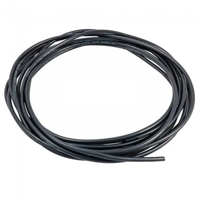 Cabluri alimentare AC-DC - Cablu siliconic multifilar 22AWG 0.5mm2 negru 1m - IoElectronice.ro