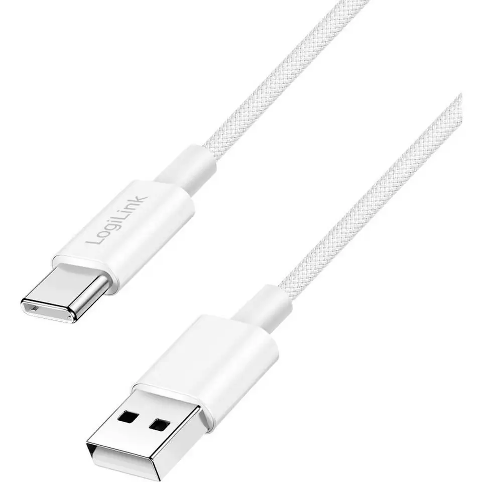 Cabluri telefon-tableta - Cablu USB 2.0 A - USB C 0.5m 3A 60W alb 480Mbps date /încărcare Logilink CU0320 – IoElectronice.ro