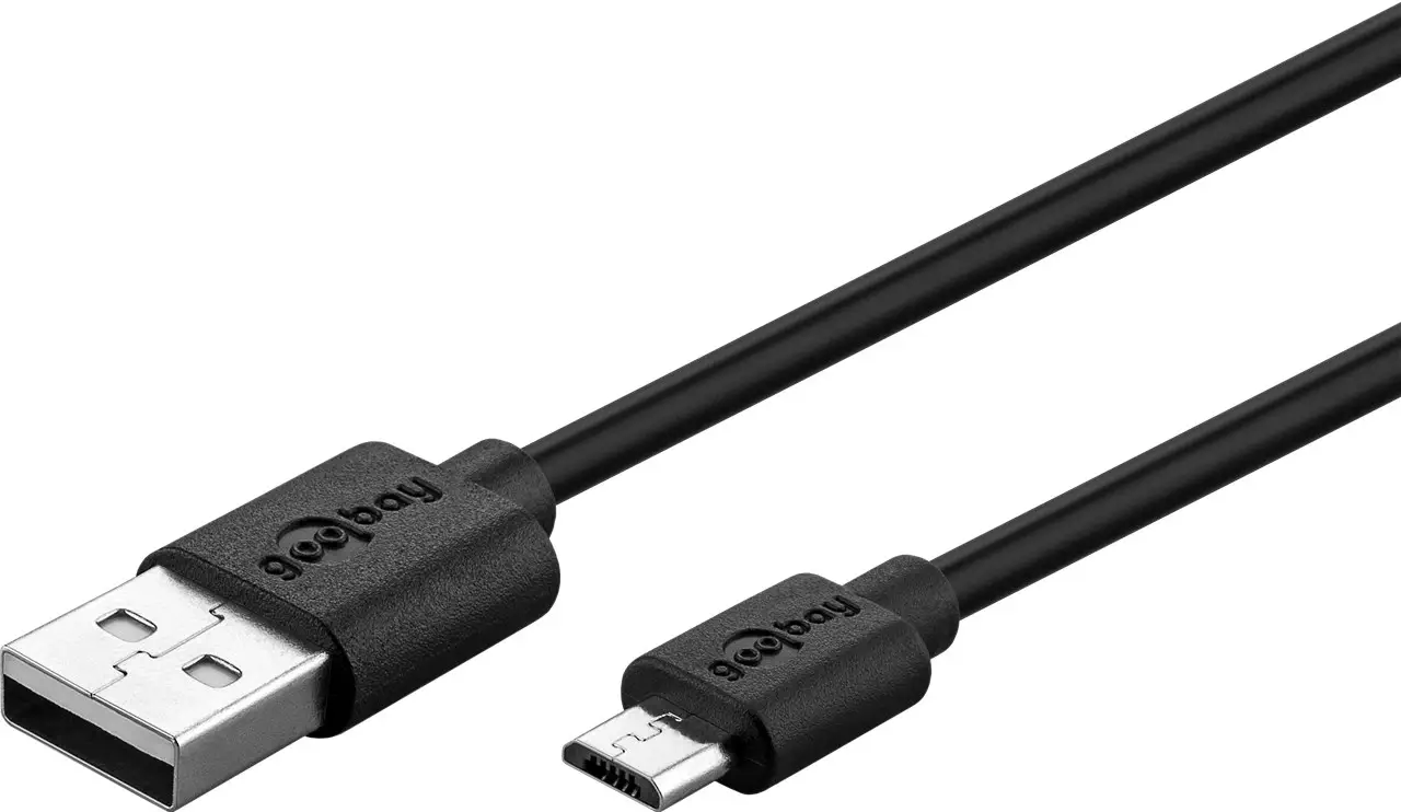 Cablu USB A tata - micro USB B tata 1m Goobay 46800 – IoElectronice.ro [2]