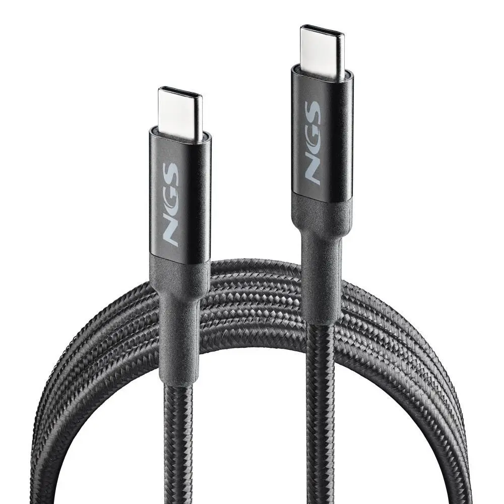 USB type C - Cablu USB-C - USB-C NGS KNOT 100W-2 2m 100W negru – IoElectronice.ro