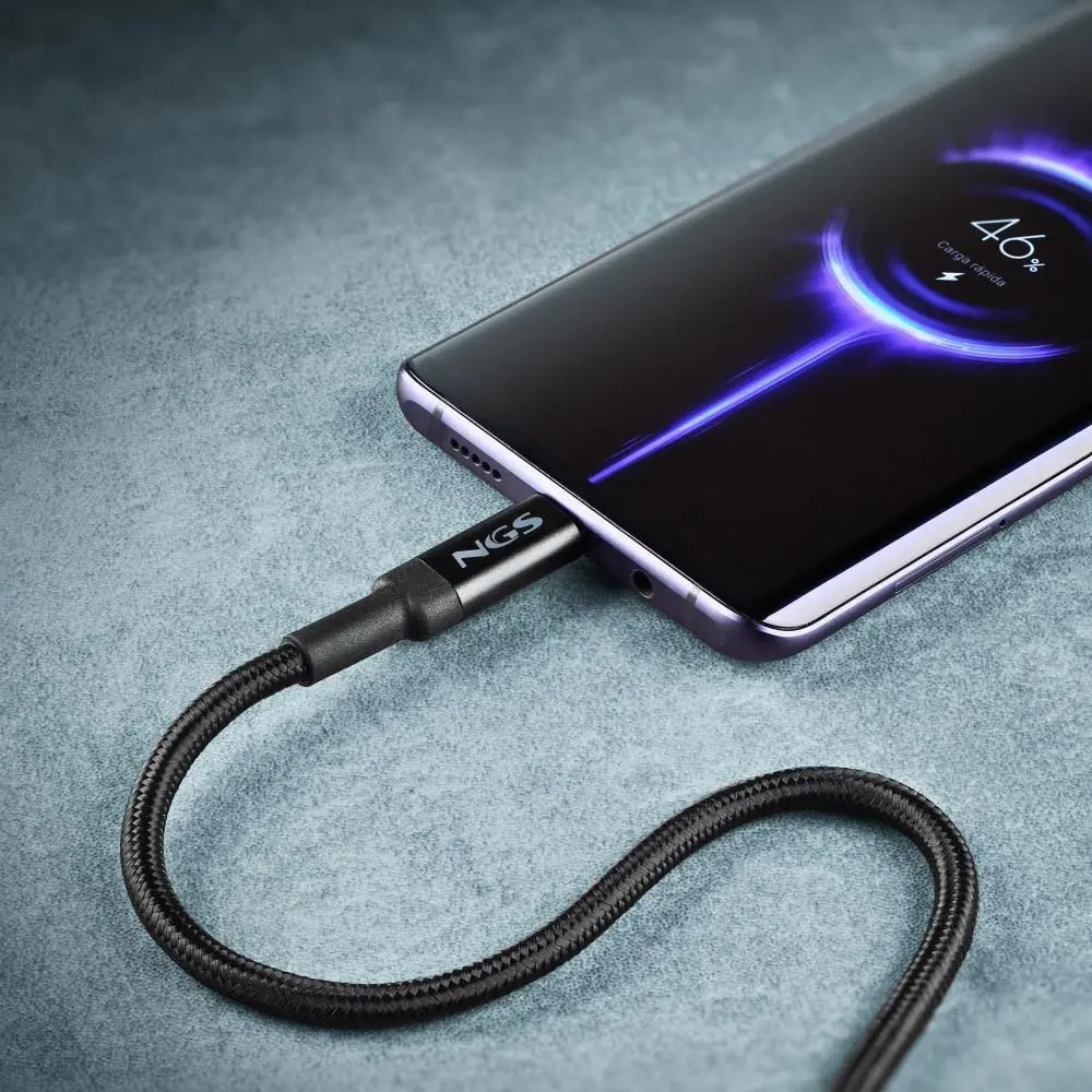 Cablu USB-C - USB-C NGS KNOT 100W-2 2m 100W negru – IoElectronice.ro [6]