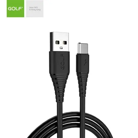 USB type C - Cablu USB la USB Type-C Golf Flying Fish 1m, Negru, 3A, Fast Charging, Model GC-64t