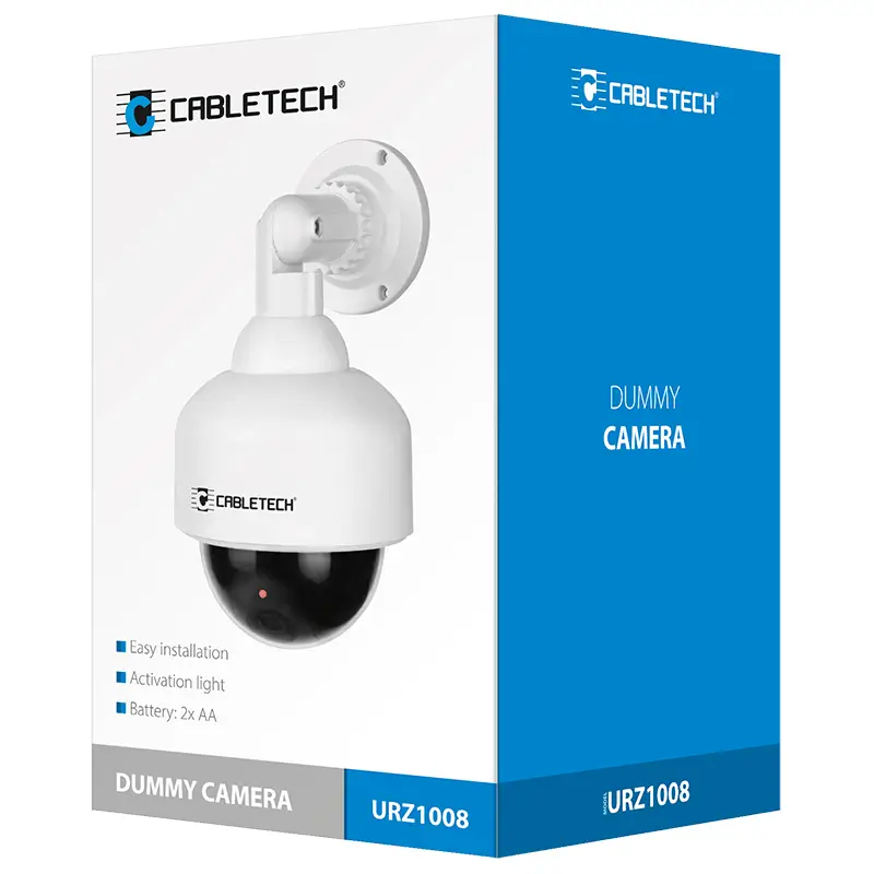 Camera supraveghere falsă LED DUMMY DK-10 URZ1008, lumină de avertizare, funcționează până la 30 zile [2]