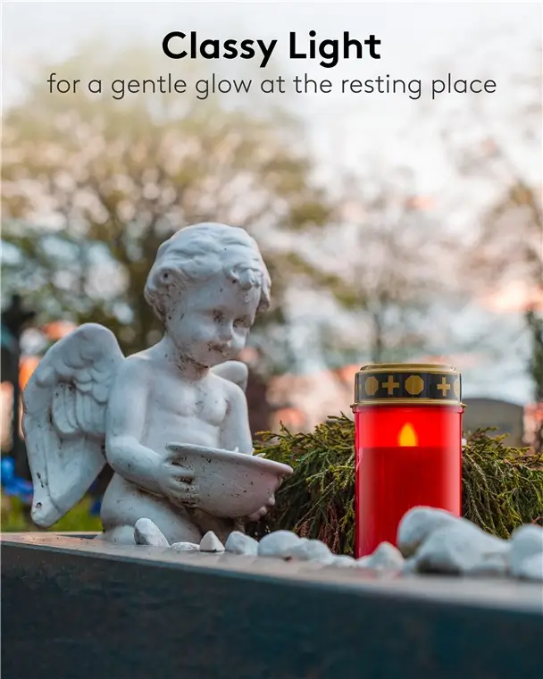 Candela lumanare cu LED rosie cu palpaire IP44 2xAA Goobay 77757 – IoElectronice.ro [2]