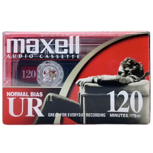 Casetă audio MAXELL UR90 90 min, Normal Bias, pentru muzică și înregistrări, pachet de 5 bucăți [1]
