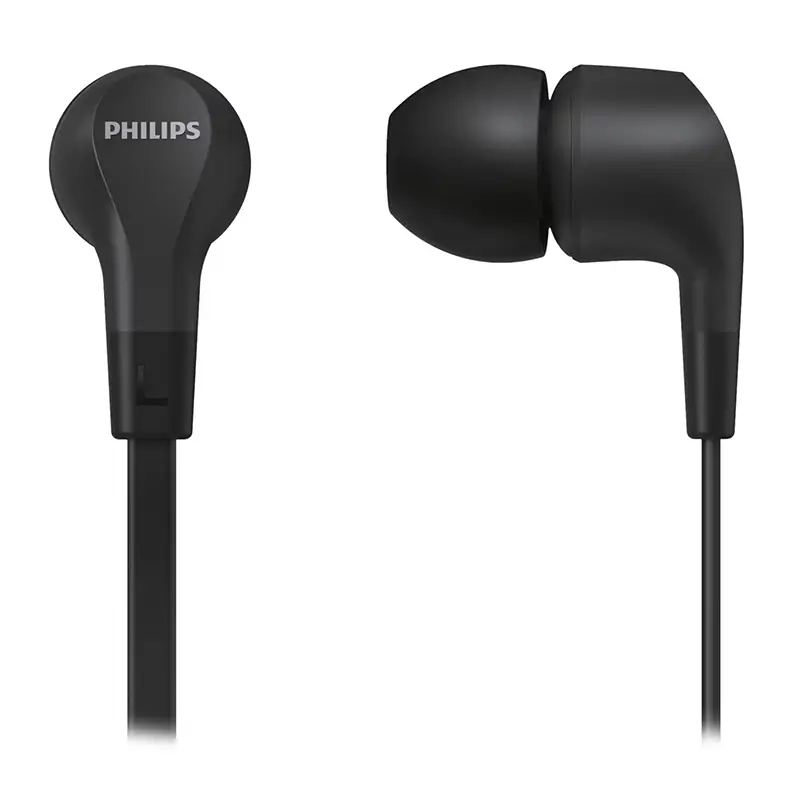 Audio-video - Casti IN-EAR Philips TAE1105BK/00 neodim Jack 3.5mm, lungime cablu 1.2m, sunet clar, design ergonomic