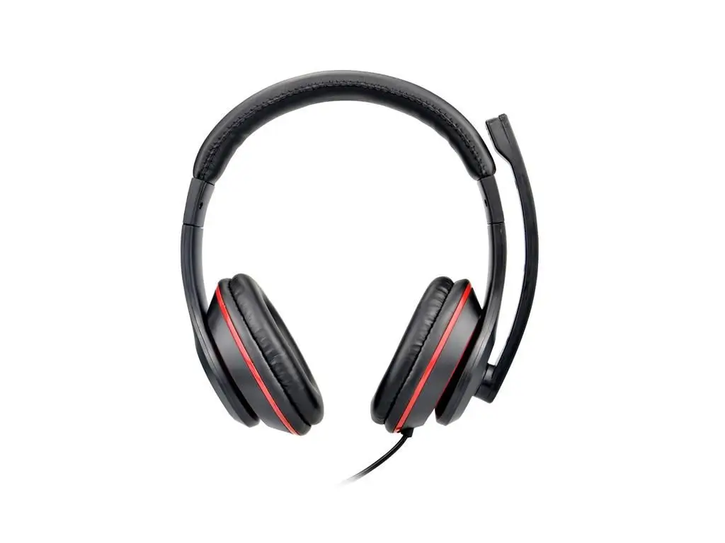 Casti PC over-ear cu microfon USB Well HEADSET-S02BK-WL, lungime cablu 2m, compatibile cu PC și laptop. [1]