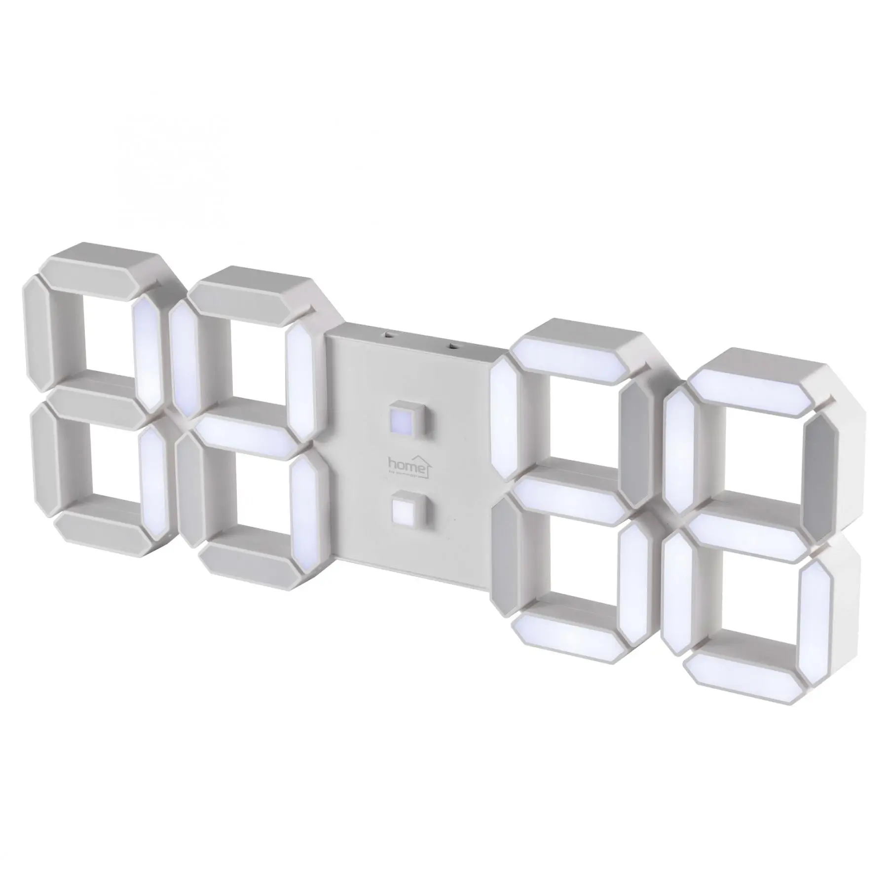 Ceasuri - Ceas deșteptător digital LED 3D alb 128mm 5V USB telecomandă Home LTC 05 – IoElectronice.ro