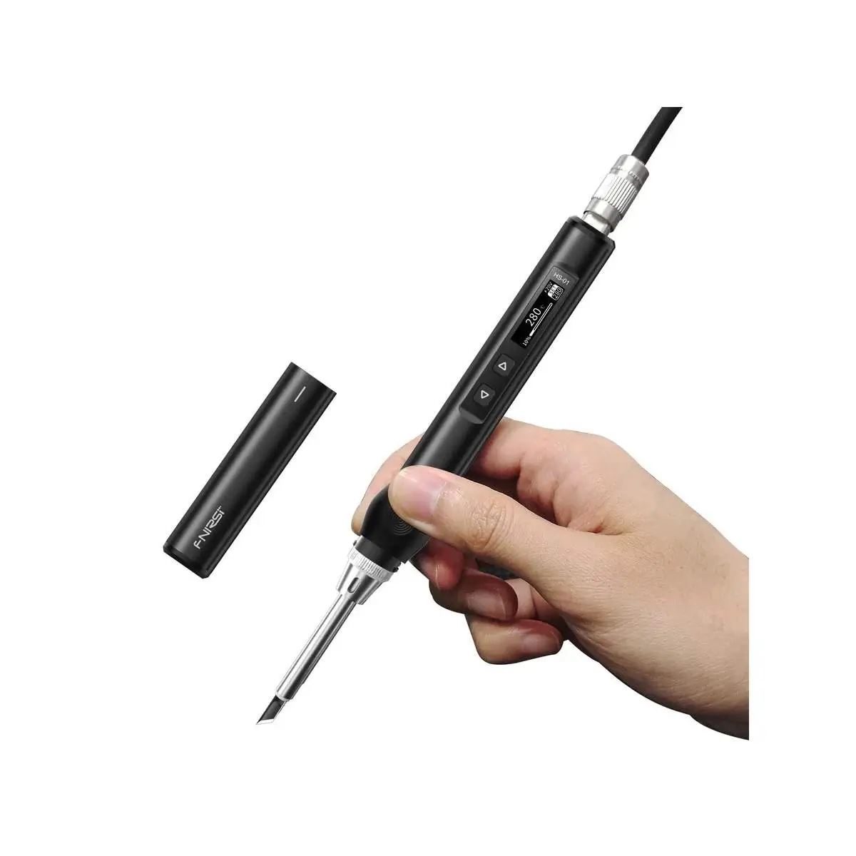 Ciocan de lipit FNIRSI HS-01 65W cu afișaj digital și alimentare USB-C [3]