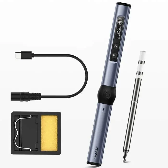 Scule mentenanta - Ciocan de lipit FNIRSI HS-01 65W cu afișaj digital și alimentare USB-C