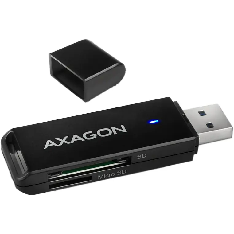 Cititor carduri AXAGON CRE-S2N USB 3.2 tip-A slim la SD / microSD – IoElectronice.ro [4]