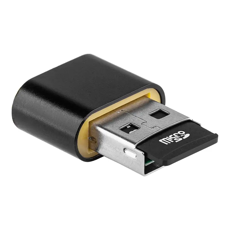 Cititor carduri MicroSD negru R60 REBEL – Transfer rapid USB 2.0, compatibil Windows & Mac, plug & play [2]