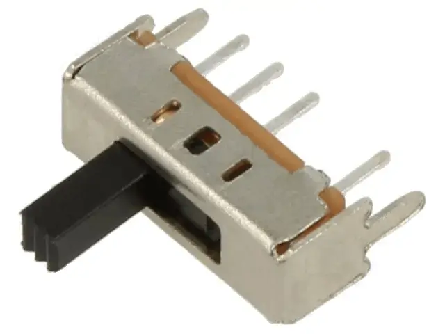 Electrice - Comutator glisant 5mm ON-ON-ON 3 pozitii 0.3A /50VDC 12.7x4.5x4.7mm CANAL ELECTRONIC SS-13D01G5 – IoElectronice.ro