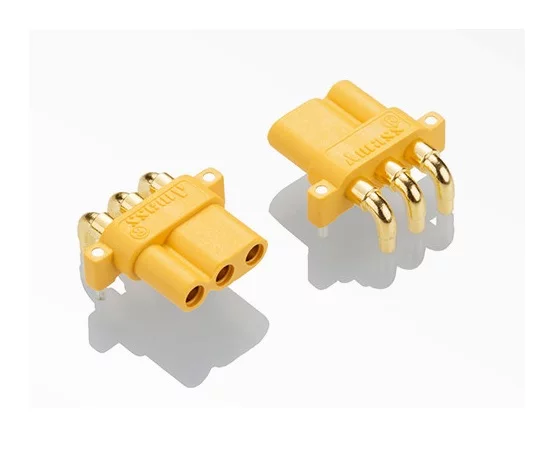 Conectica - Conector alimentare DC soclu MR30 mama 3pin 15A 500V pentru PCB THT AMASS MR30PW-FB, tip THT, 3 pini, 15A.