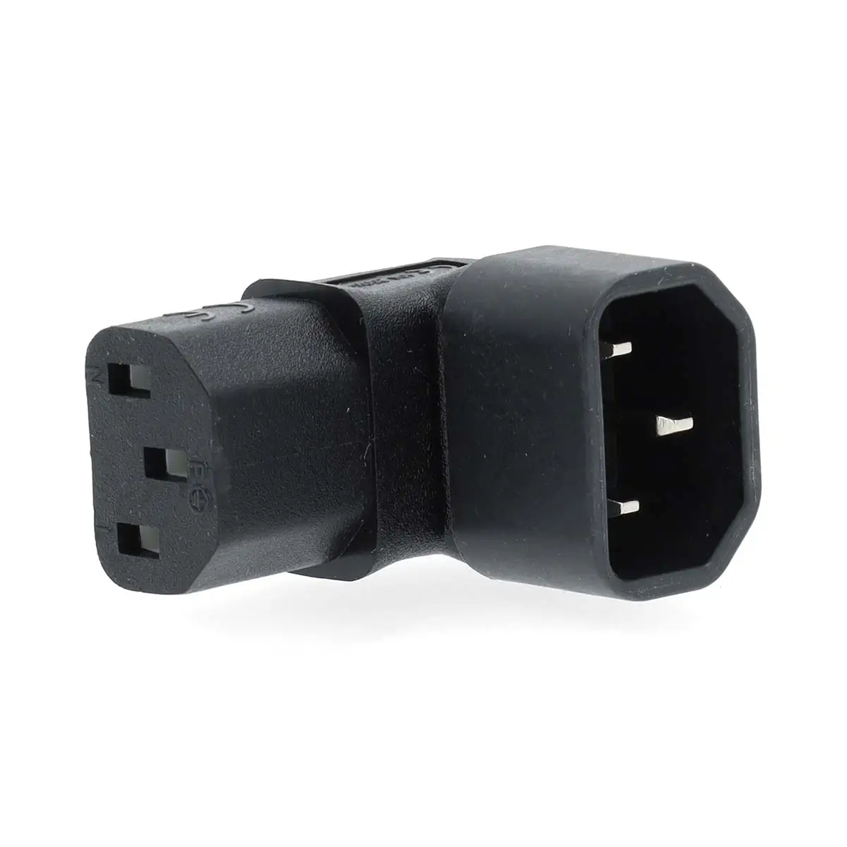 Adaptoare alimentare AC-DC - Conector alimentare IEC-320-C13 C14 cotit 90 grade Nedis culoare negru