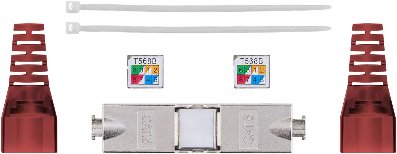 Conector de reconectare cablu CAT6 ecranat STP, fără unelte, tehnologie IDC, 250MHz, Goobay 79577 [5]