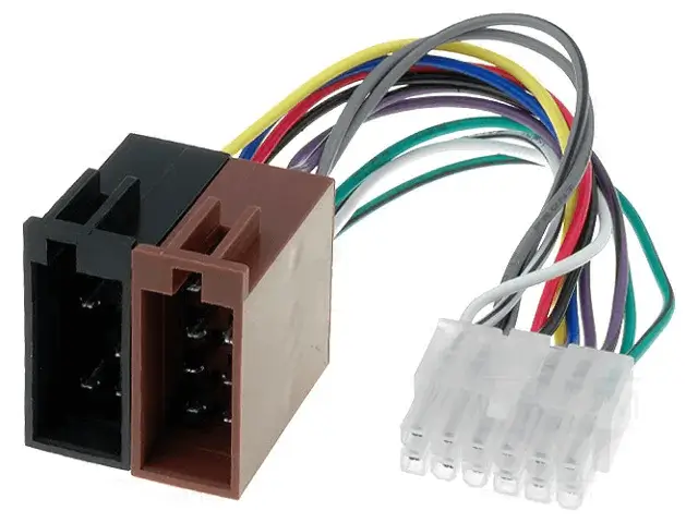 Accesorii Auto - Conector ISO 12 pini pentru Pioneer, model 4CarMedia ZRS-26, lungime standard, compatibilitate garantată.