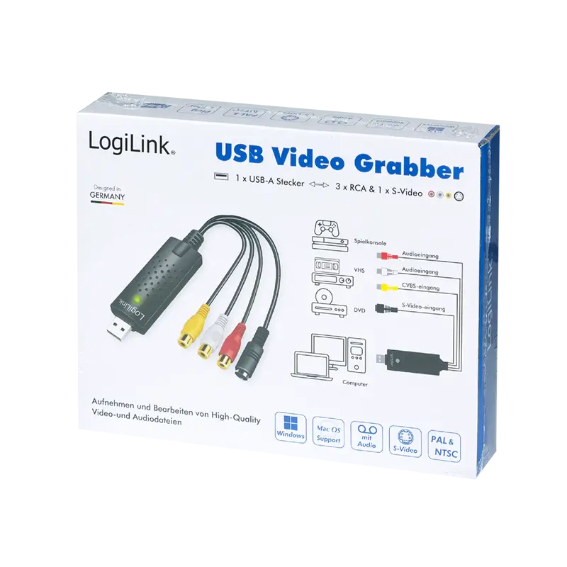 Convertor Grabber Audio/Video S-VIDEO 4pin /3x RCA - USB Logilink VG0030A – IoElectronice.ro [5]