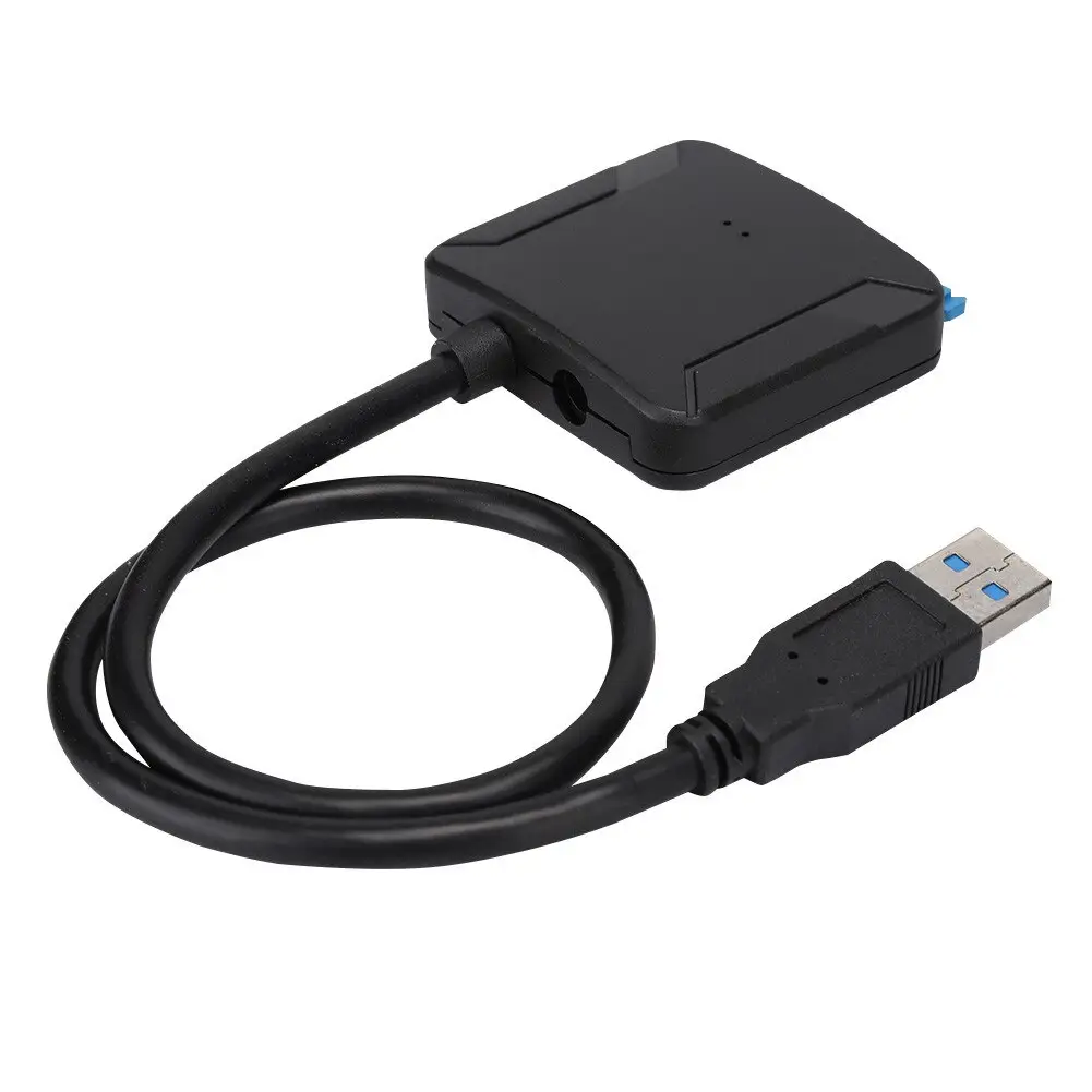 Computer-laptop - Convertor USB 3.0 la SATA 22pini HDD 2.5" /SSD-uri Plug&Play cu alimentare 12VDC 5.5x2.1mm max.16TB – IoElectronice.ro