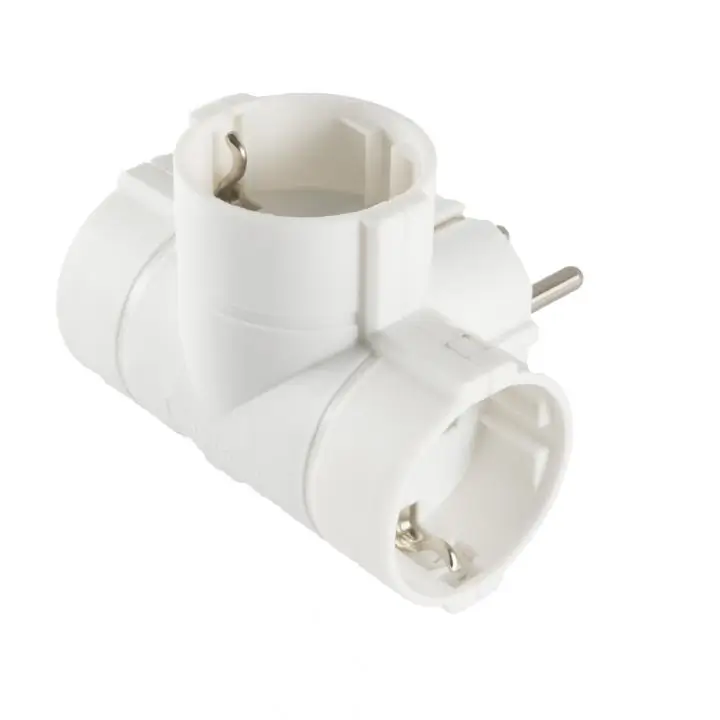 Distribuitor tip T 3x schuko socluri 250V 16A 3680W TPF-36 Home - IoElectronice.ro [2]
