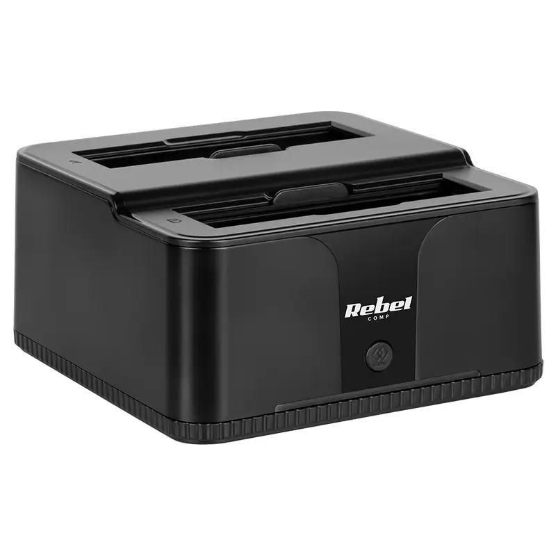 Docking Station HDD 3.5” / 2.5” SSD microSD / SD / HUB USB 3.0 20TB Rebel KOM01041 [4]