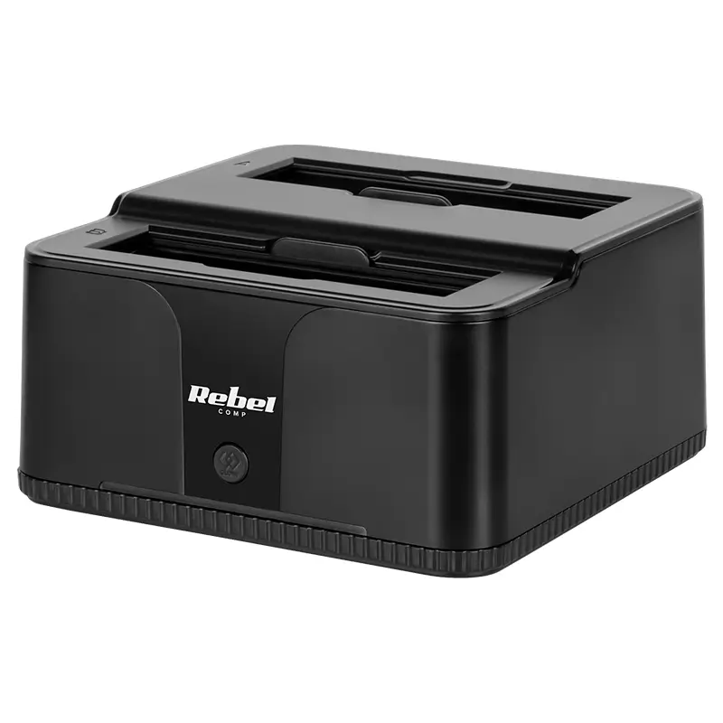 Computer-laptop - Docking Station HDD 3.5” / 2.5” SSD microSD / SD / HUB USB 3.0 20TB Rebel KOM01041