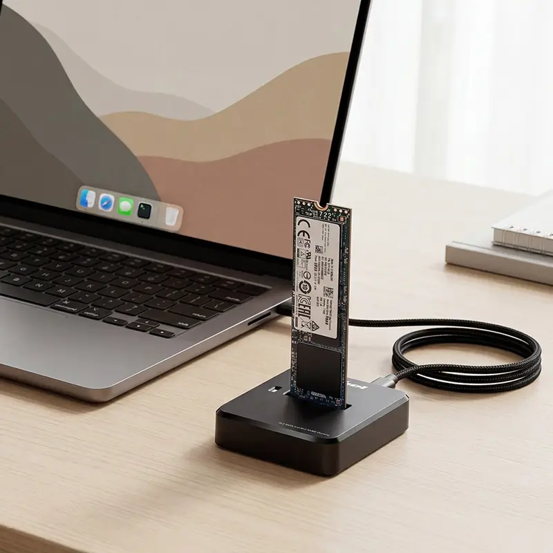 Docking Station M.2 SATA (NGFF) / M.2 NVMe (PCIe) / M-Key / B+M Key Plug&Play 2TB Rebel KOM01042 [7]