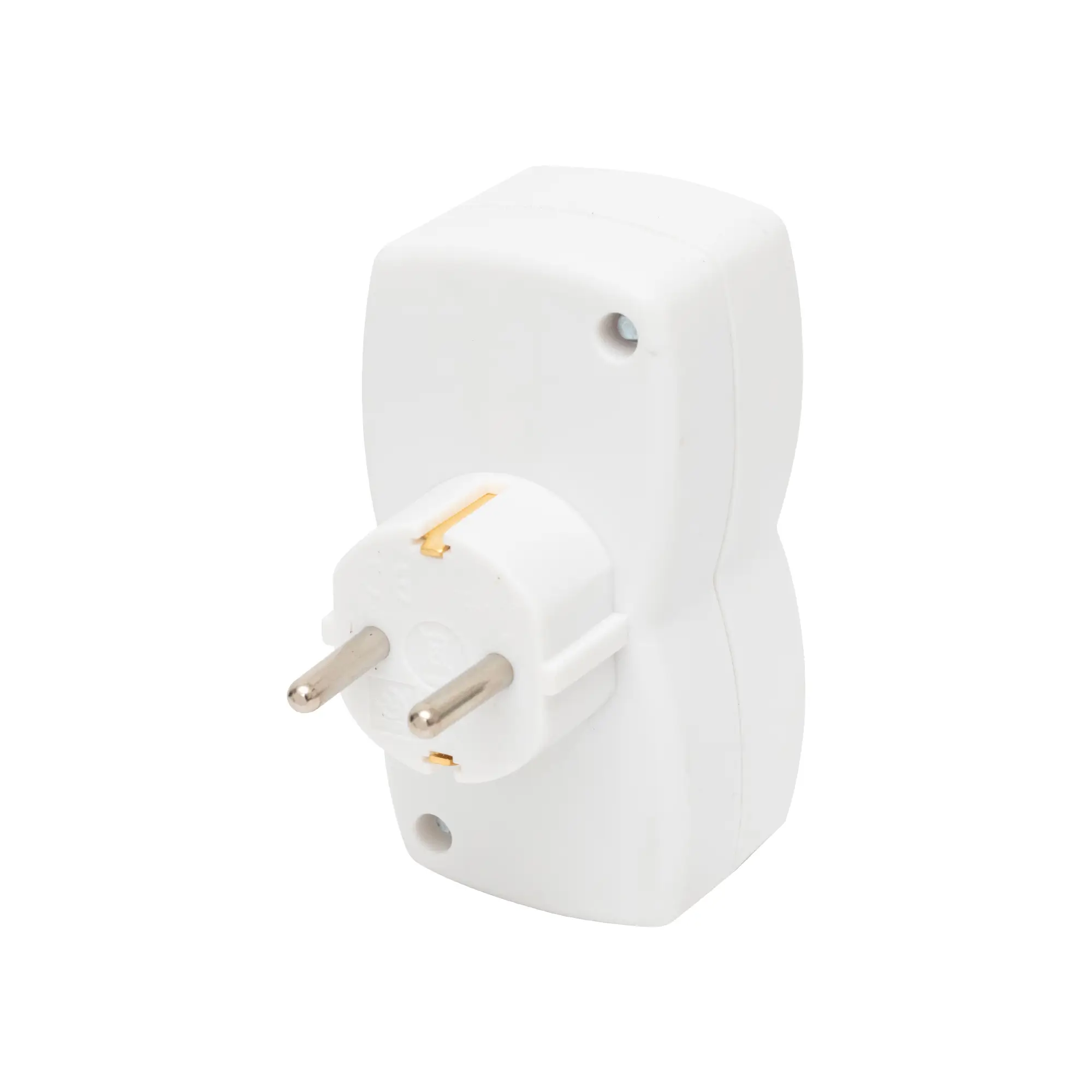 Dublu stecher distribuitor cu împământare 2x Schuko 3680W 16A alb Home NV 22 [1]