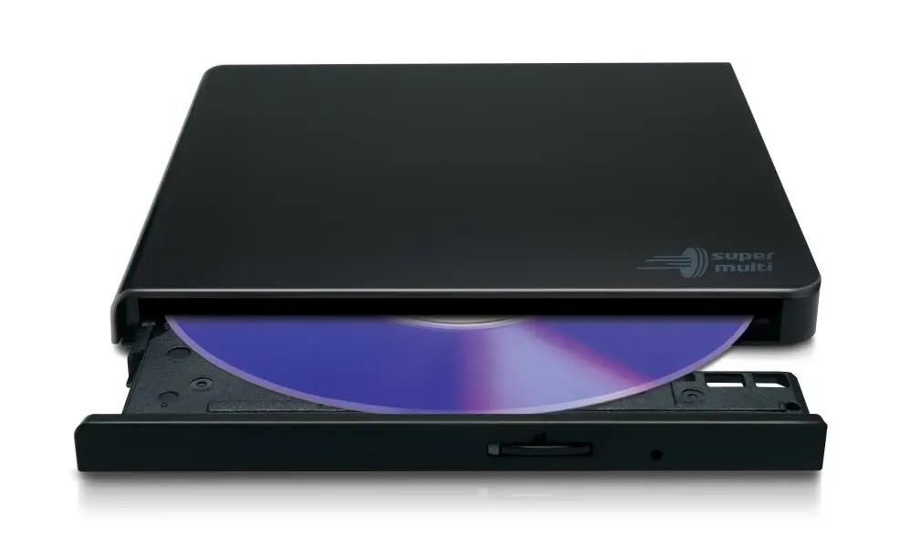 DVD-RW extern LG GP57EB40 USB 2.0 negru, citire și scriere CD/DVD, compatibilitate largă, design compact. [1]