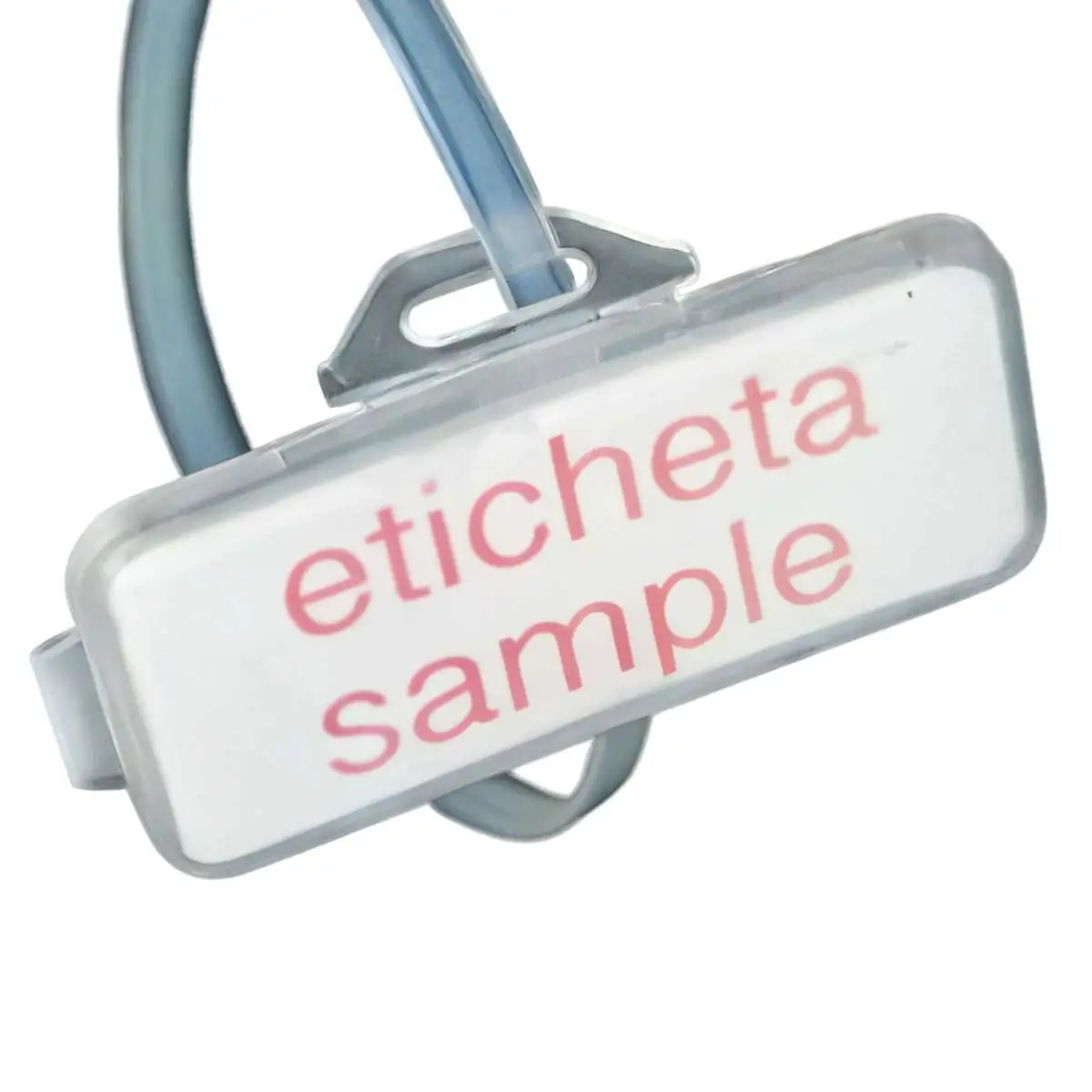 Fasete-bride-cleme - Eticheta 20x45mm cu capac transparent și suport prindere 1buc 062 129 112045 SapiSelco Italy – IoElectronice.ro