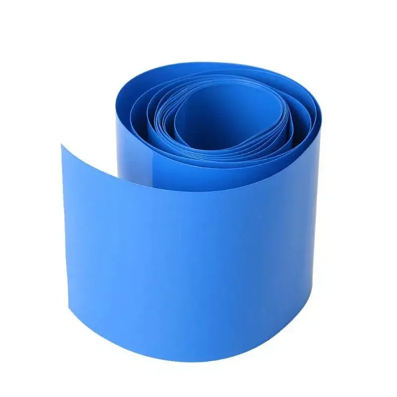 Folie termocontractabilă albastră pentru 18650, 260mm, 1m - Vinde la metru liniar, protecție și izolare eficientă [1]