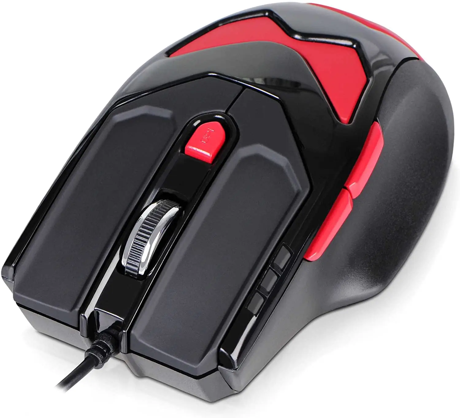 Gaming mouse LASER USB 800-1200-2100-3400DPI 6 butoane 76g cu 4x4.2g greutăți interschimbabile DONZO DO959-BL [2]