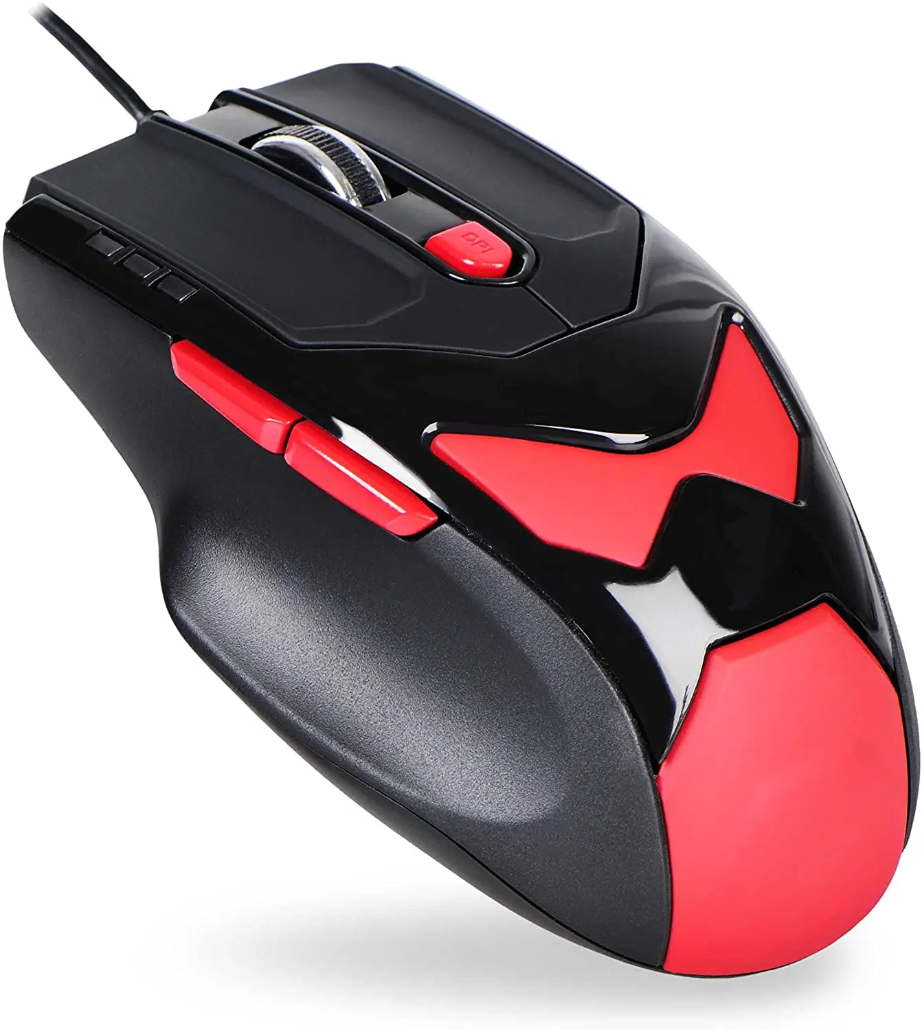 Mouse - Gaming mouse LASER USB 800-1200-2100-3400DPI 6 butoane 76g cu 4x4.2g greutăți interschimbabile DONZO DO959-BL