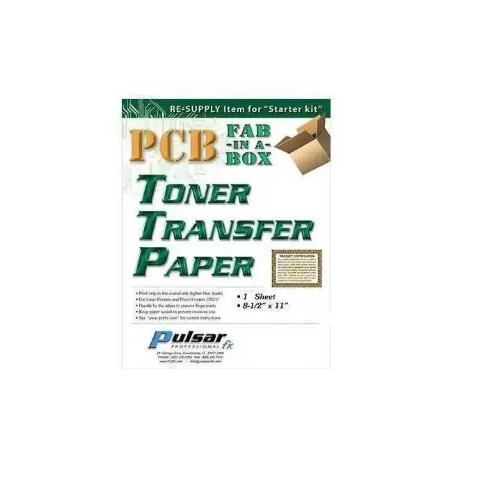 Placi cupru circuite - Hârtie transfer PNP A4 216x279mm 1 bucată
