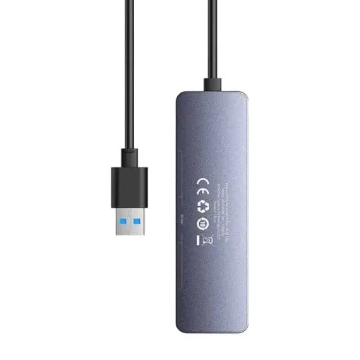 HUB extern Baseus B0005280B811-02 UltraJoy 4 in 1 input USB output USB Type-C + 4x USB3.0 cablu 100cm gri [5]
