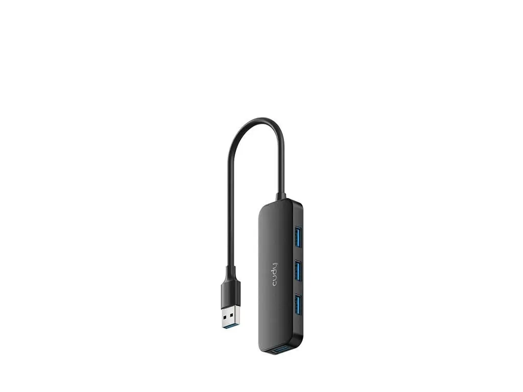 Computer-laptop - HUB USB 3.0 Cudy UH40A 4x USB3.0 negru - IoElectronice.ro