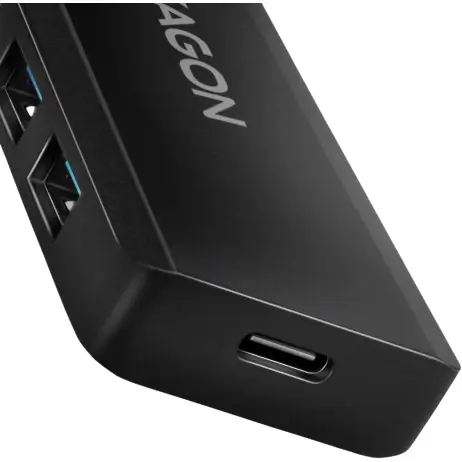 Hub USB AXAGON HUE-C1A 4x USB 3.2 Gen 1 + 1x USB-C 0.2m, USB Type-A negru – IoElectronice.ro [2]
