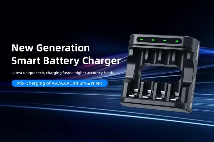 Încărcător acumulatori Li-ion și NiMH pentru 4 sloturi AA/AAA USB-C XTAR L4 KT [5]