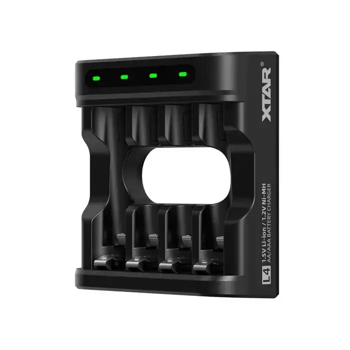 Electrice - Încărcător acumulatori Li-ion și NiMH pentru 4 sloturi AA/AAA USB-C XTAR L4 KT