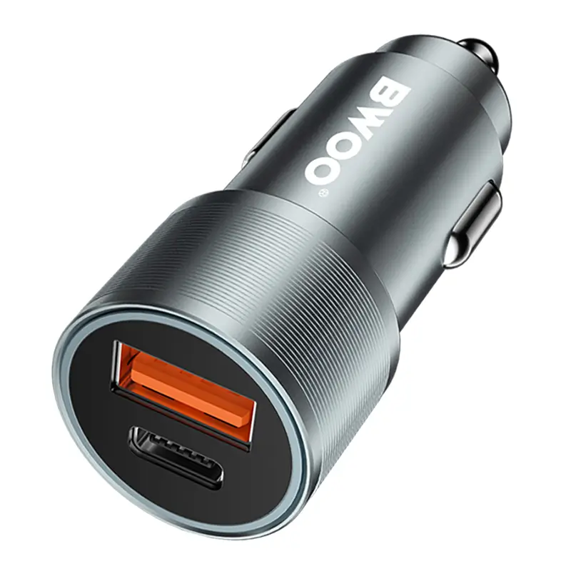 Încărcător auto 12-24V 38W 1x USB-C PD 20W + 1x USB-A QC 18W BO-CC73 [4]