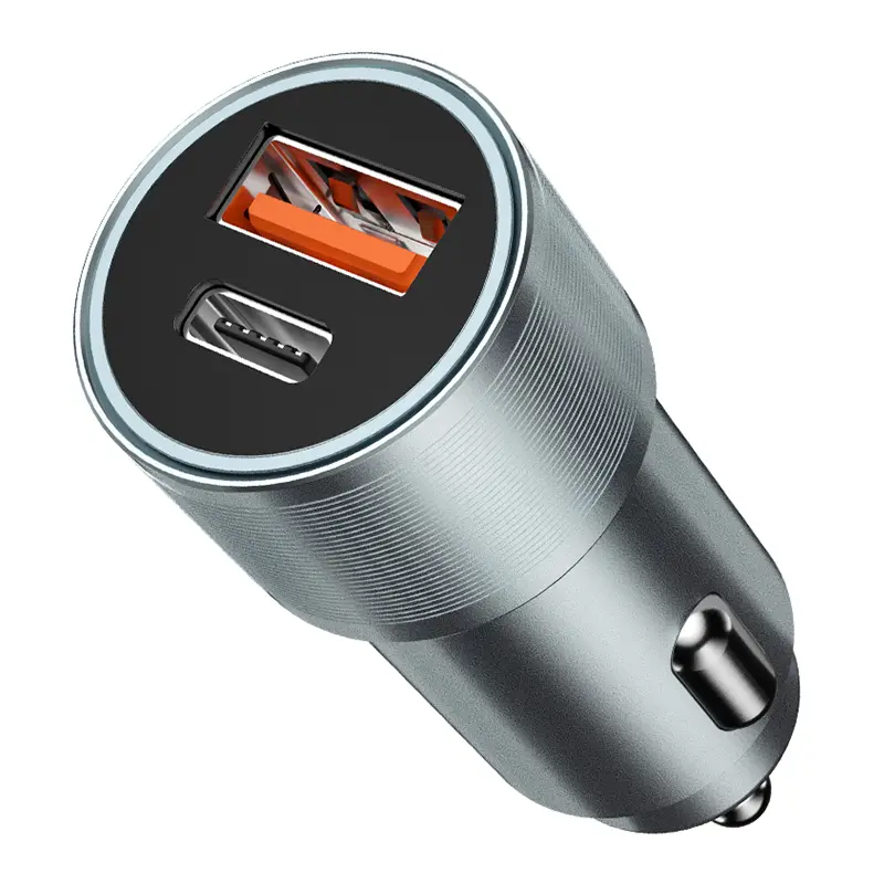 Accesorii Auto - Încărcător auto 12-24V 38W 1x USB-C PD 20W + 1x USB-A QC 18W BO-CC73